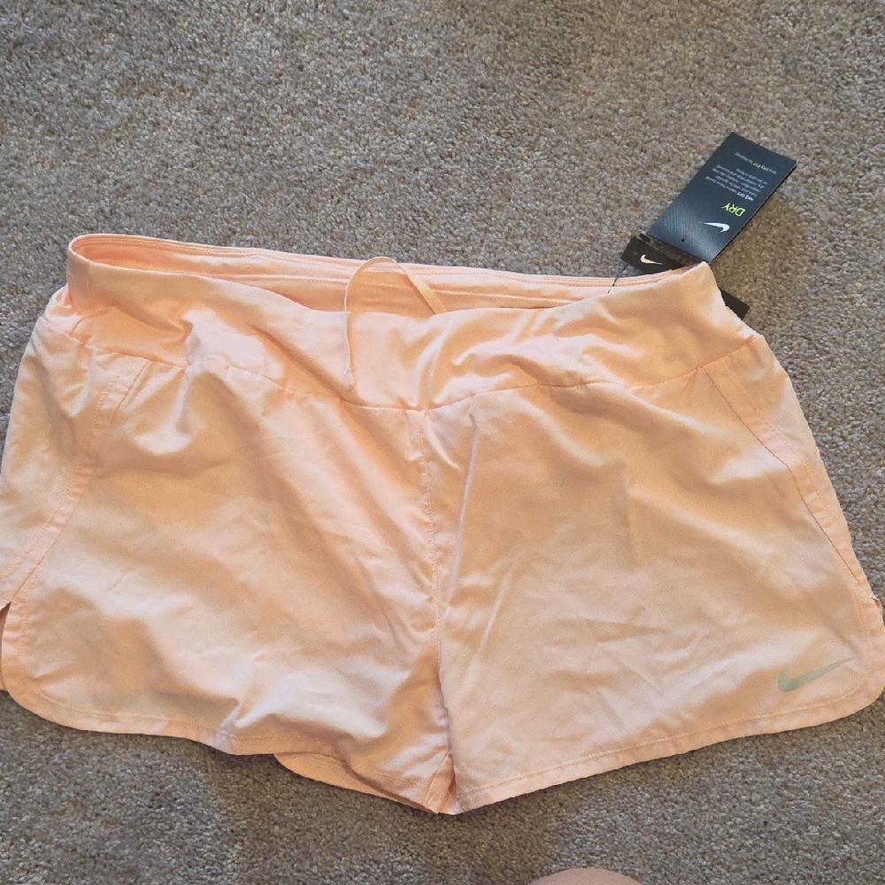 Nike Pink Athletic Shorts Lightweight Elastic Waist